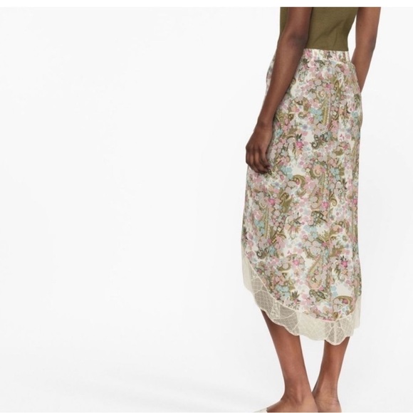 NWT Zadig & Voltaire Jeudie floral-print skirt SZ FR 38, Medium, US size 6 - Picture 8 of 8